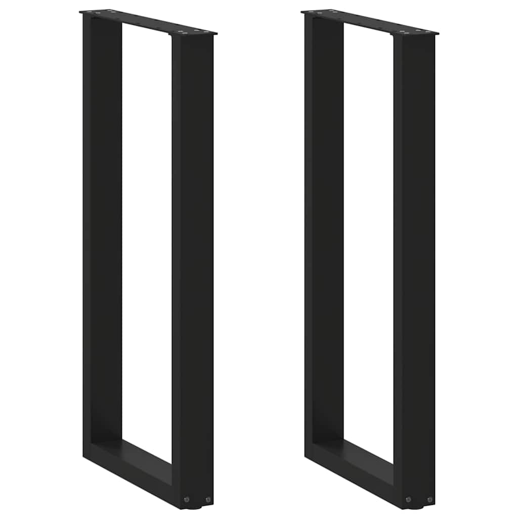 Vidaxl Nogi Do Stolika Kawowego, 2 Szt., Czarne, 40X(100-101) Cm, Stal
