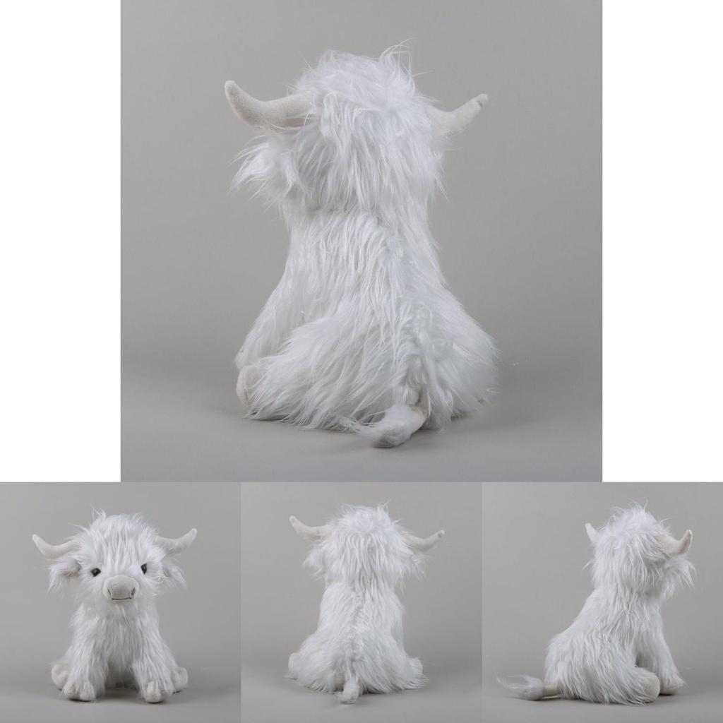 Adorable 9.4in Scottish Highland Cow Plush Toy Gift For Kids