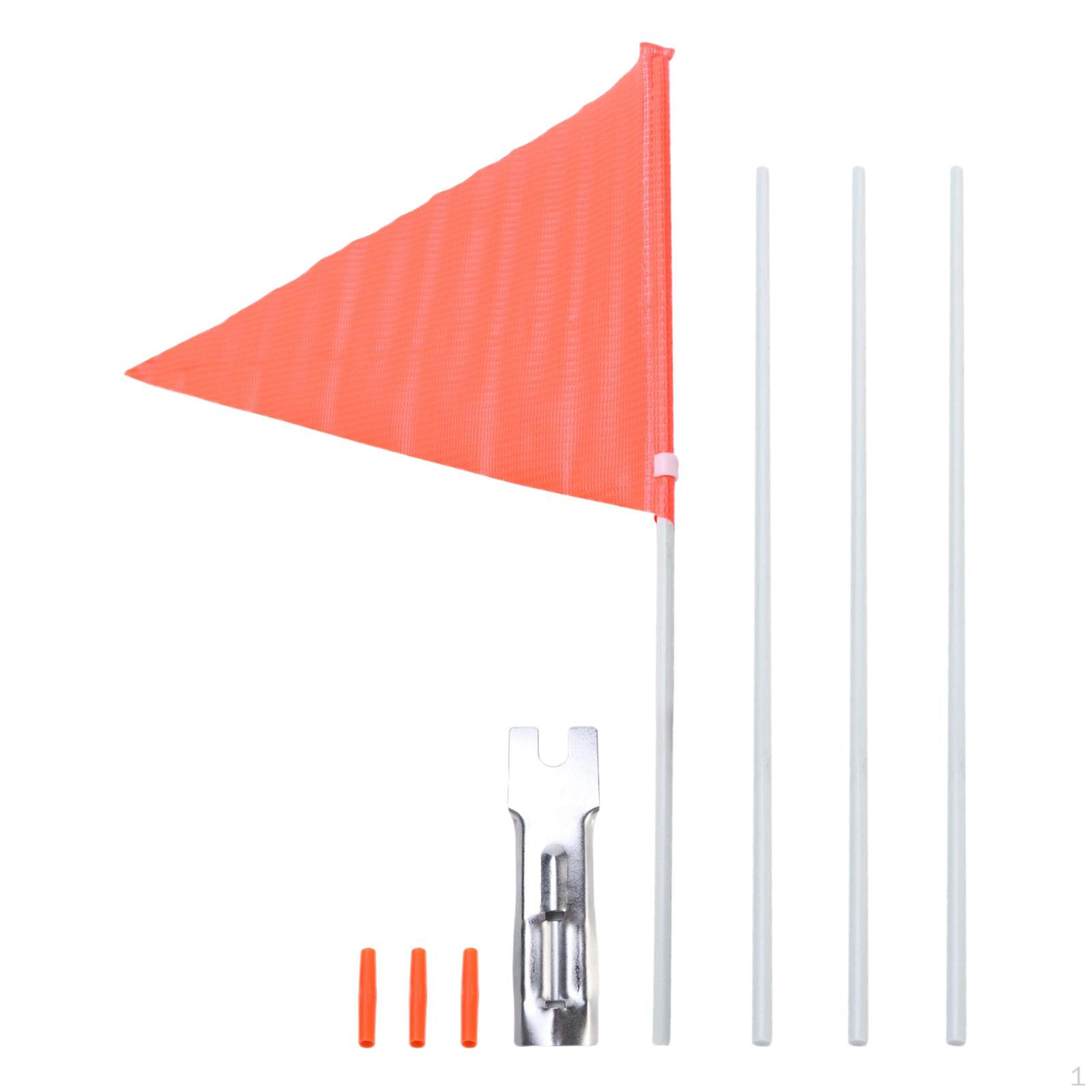 

Bike Safety Flag Parts Bright Colors for Kids Cycling Height Trailer