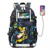 Schoolbag Male Whirlpool Naruto Akira Kaleidoscope Backpack Female High School Junior High School Student Luminous Backpack Big