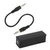 3.5mm 0.14in Ground Loop Noise Filter Isolating Black 20HZ‑20KHZ for Car Home Stereo System