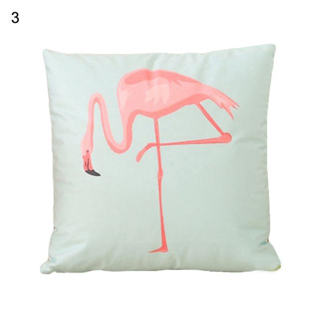 Long-legged Flamingo Series Linen Pillowcase Cushion Cover