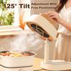 Desktop Range Hood with 5-Speed Suction Portable Exhaust Fan W/ Reusable Carbon Filter for Apartment Dorm RV BBQ Hot Pot