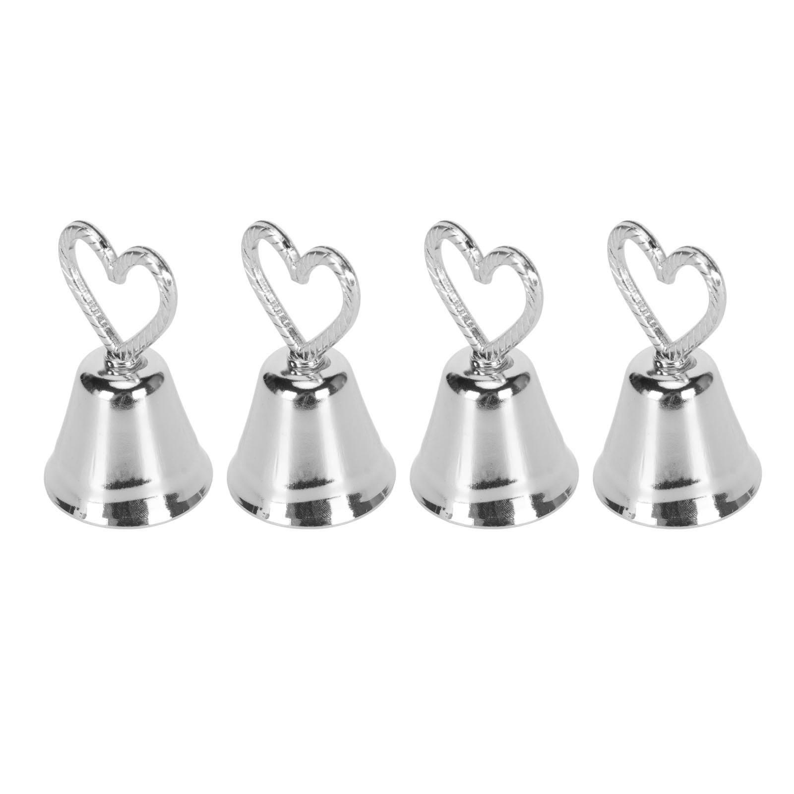 

10 шт. держателей для номеров столов в европейском стиле, инновационные держатели для карточек мест в форме колокола для мероприятий серебряный