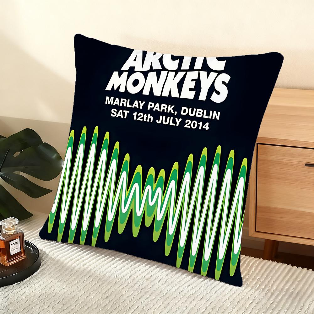 Band AArctic MMonkeys Cushion Cover Soft Short Plush Pillow Cover Smooth Cozy Texture Aesthetic Cushion Case Home Decor
