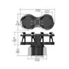 Easy to Clean ABS Materials Car Drink Holder for Long Lasting Use Organized Cabin Storage Solution Preventing Spills During Travel
