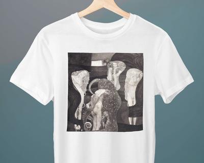 Rechtswissenschaft, Gustav Klimt Gemälde, Unisex T-Shirt, Kunst T-Shirt, Geschenk für Sie, Geschenk für Ihn, Geschenk für Kunstliebhaber