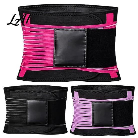 Breathable Yoga Girdle Waist Trainer Belt for Women Men Adjustable Trimmer Anti Slip Shaper with Double-layer Support Abdominal Compression And Back