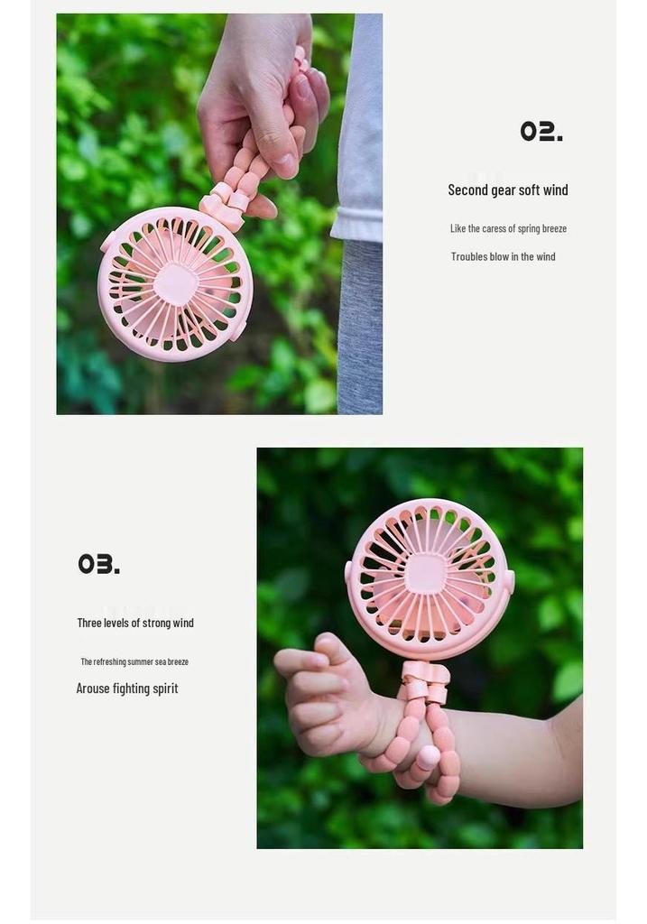 Octopus USB Rechargeable Handheld Mini Fan for Summer 2026 – Portable and Compact Dormitory/Home Cooling Solution