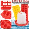 6 Plastic Flip Top Small Poultry Feeder for Pigeon Chicken Feeder Drinker
