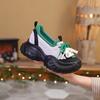 Small thick-soled dad shoes women's new spring durian sole heightening casual sports shoes show small and low-top feet