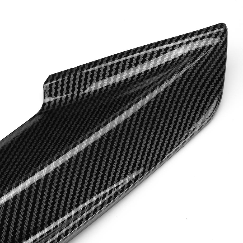 Black/Carbon Front Bumper Fog Lamps Frame Splitters Trim Up Canards Fins Fog Light Shells For BMW F30 F31 M Sport 2012-