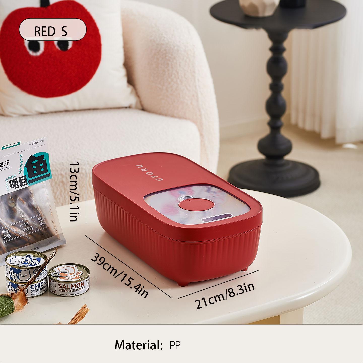 

Dog Food Storage Container, Multi-purpose Organiser, Large-capacity Dog Treat Organiser, Convenient Push-Pull Design