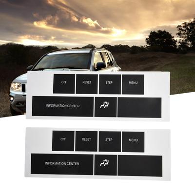 Decal Stickers for DASH Control Buttons In For CHRYSLER and For JEEP Vehicles