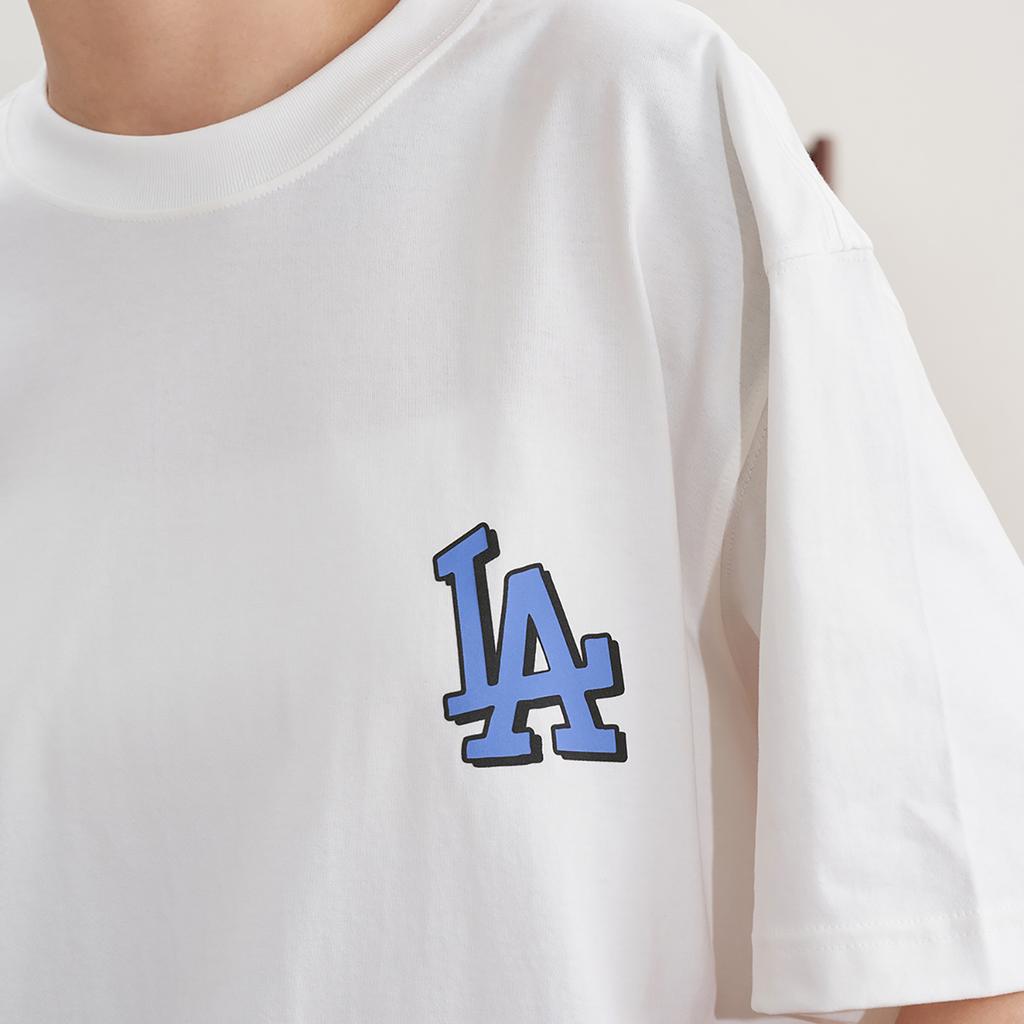 New MLB T Shirts Unisex White 3ATSL0533-07IVS