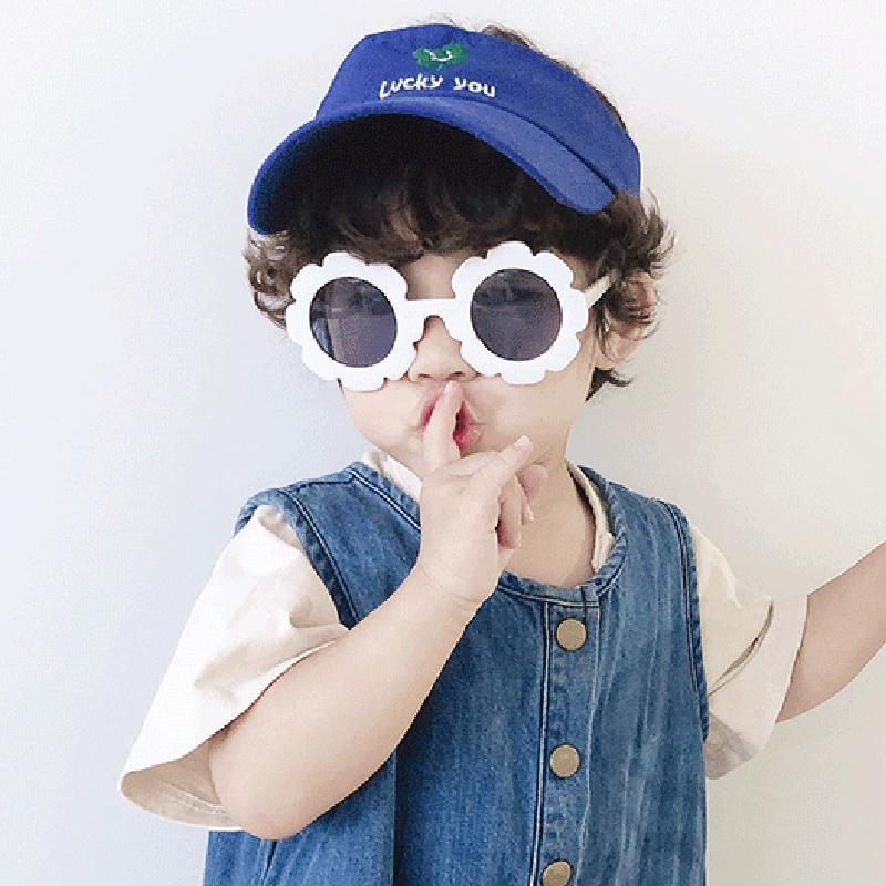 Cute Colorful Flower Shape Sun Glasses Boy Girl Exquisite Sweet Decoration Sunglasses Birthday Party Children Eyeglasses