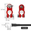CERRXIAN Battery Terminal Connector Cable, 10AWG Red and Black Automotive