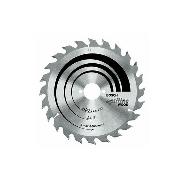 Scie circulaire BOSCH - Lame 184x16, 48 Dents - Optiline Wood