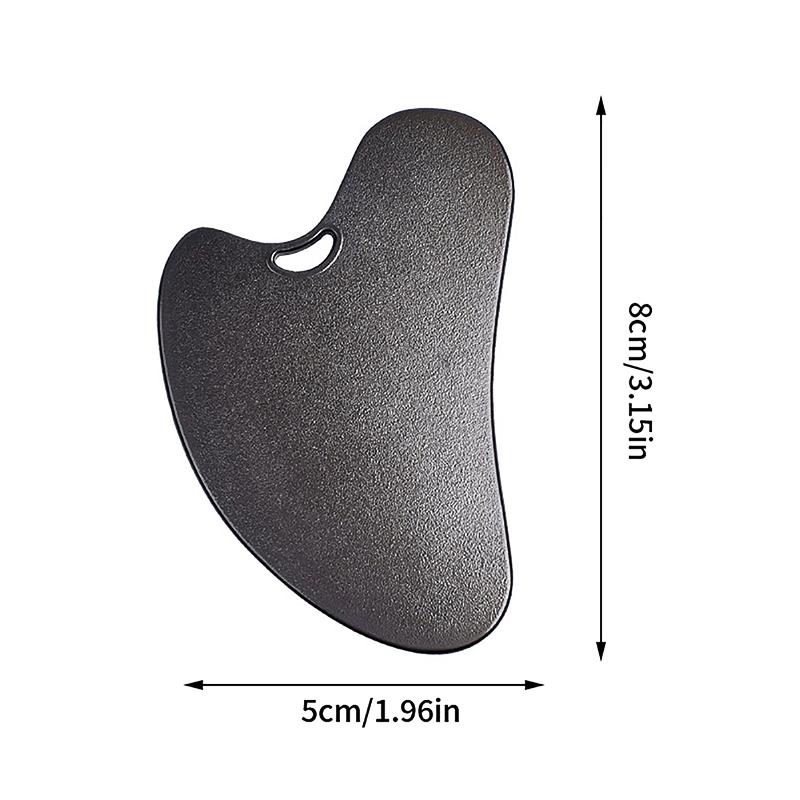 

1 шт., скребковый массажный инструмент Гуа Ша, металлический массажер для лица, доска Гуа Ша для спа