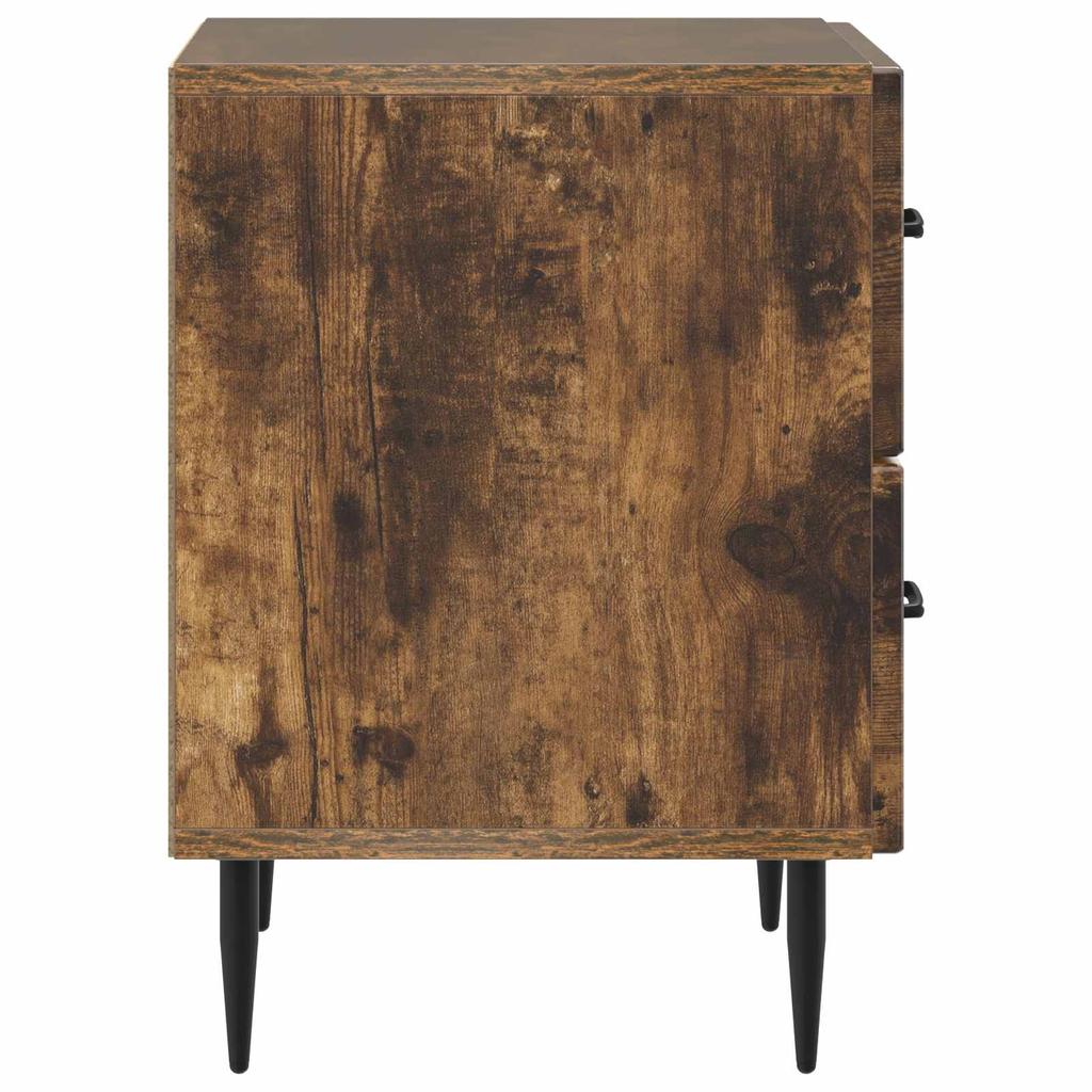Nightstand Smoked Oak 43 x 34.5 x 47.5 cm Engineered Wood