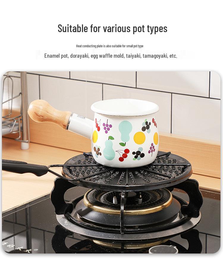 Japanischer Gasherd Emaille Hitzeverteiler zum Erwärmen von Milch - Anti-Brand-Leitung
