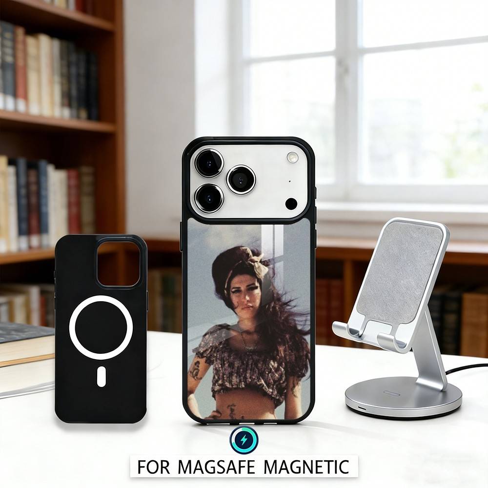 Legardary Singer A-Amy W-Winehouse Phone Case For iPhone17,16,15,14,13,12,Pro,Max,Magnetic For Magsafe Wireless Charging