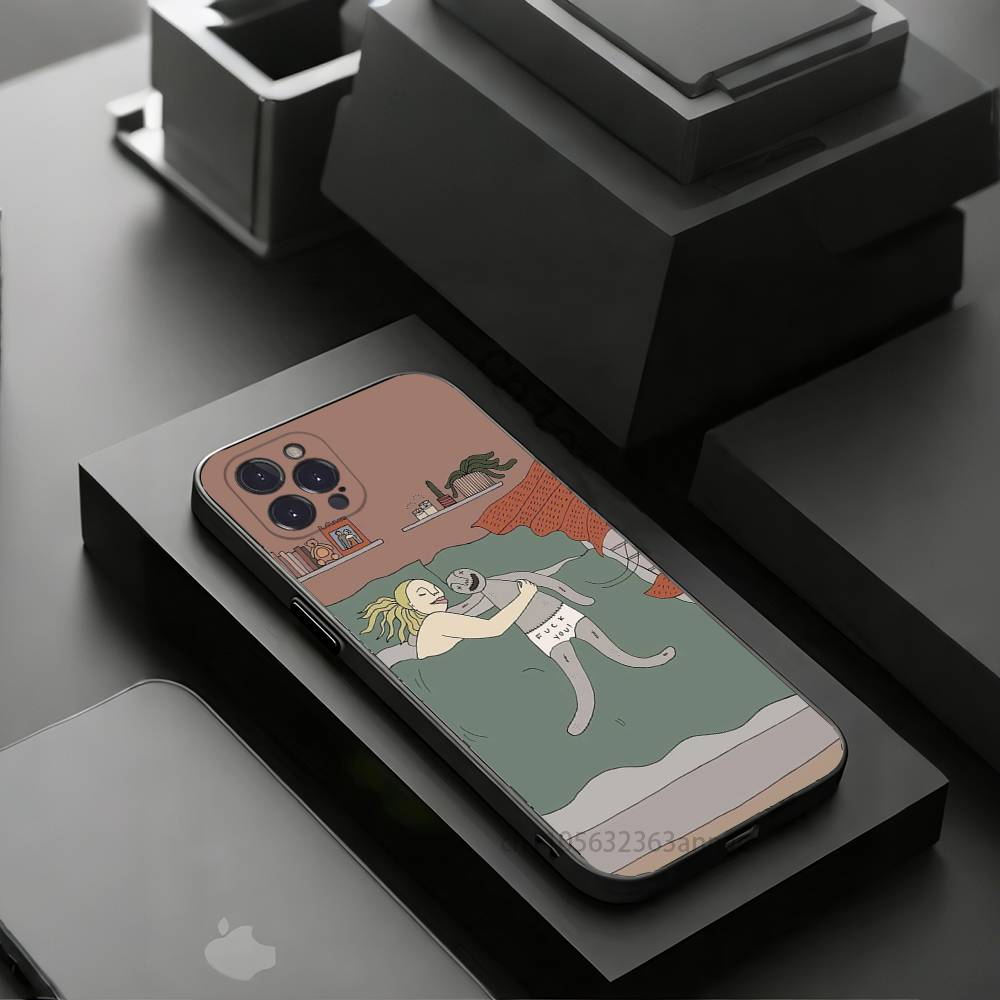 Polly Nor Art Phone Case For iPhone 17 16 15 14 13 12 11 Pro Xs Max Mini Plus Antislip Shockproof Hard