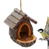 Hanging Bird Feeder House Open Design Birdhouse Small Decorative Wild Bird Feeders For Hummingbird Squirrel Viewing Feeding