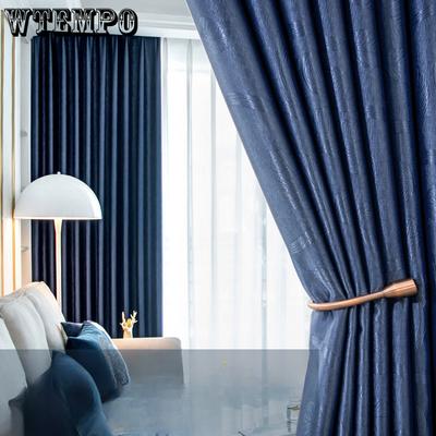 Full Blackout Curtains Bedroom Balcony Floor-to-ceiling Window Blackout Heat Insulation Sun Protection Curtain Fabric