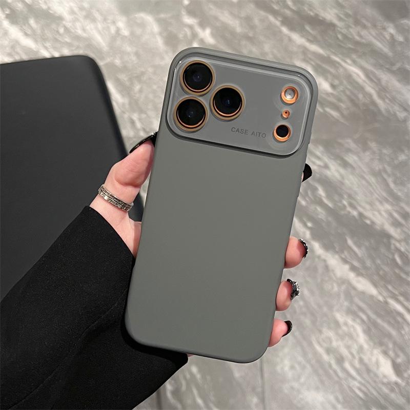 

Мягкий силиконовый чехол однотонный для iPhone 16 Pro Max, 15, 14, 13, с защитой стеклянной линзы 14 Pro