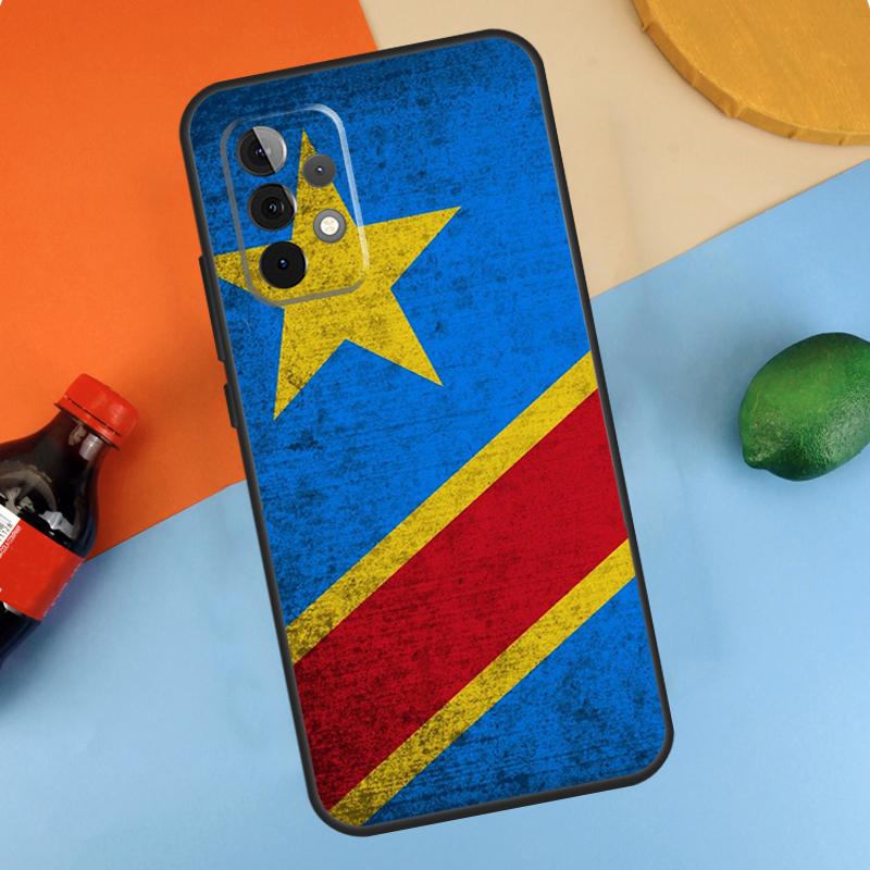 Democratic Republic of Congo Flag Case For Samsung Galaxy A32 A12 A22 A52 A06 A54 A34 A14 A56 A36 A26 A16 A13 A53 A15 A35 A55
