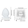 Eggs Shaped Candle Holder Molds with Base for Festival Decorations Candle Holder Tealight Holder Table Ornament