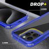 For iPhone 15 Pro Case Detachable 2-in-1 TPU+PC Clear Drop-Proof Phone Cover