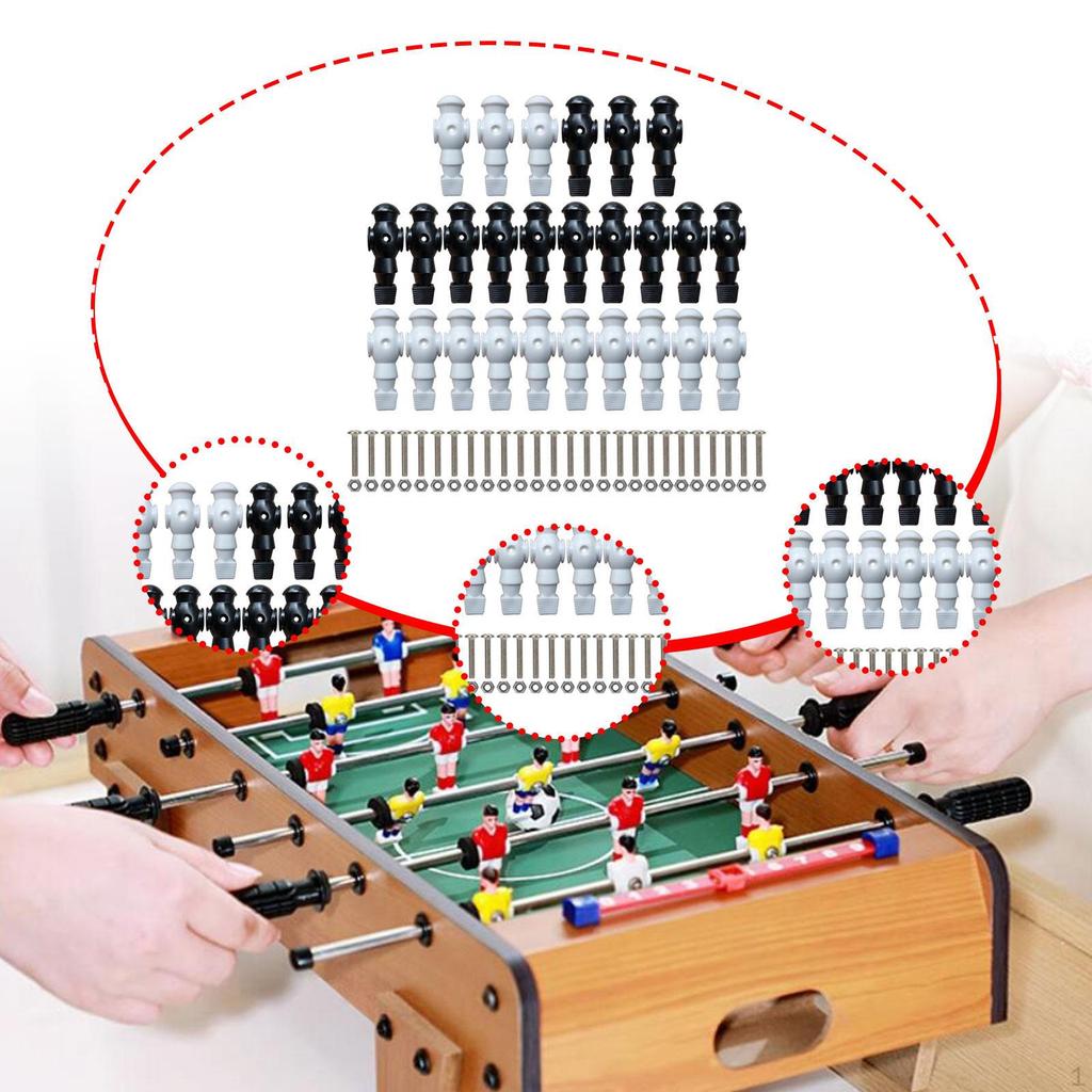 26 stycken bordsfotbollsfigurer för fotbollsspelsdelar