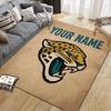 Custom Name,Jacksonville Jaguars Home Sofa Decoration for Living Room & Bedroom, Non‑Slip Play Flannel Floor Mat for Game Room
