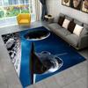 3D Spaceship Spacecraft UFO Cartoon Carpet Rug for Home Living Room Bedroom Sofa Doormat  Decor,kids Area Rug Non-slip Floor Mat