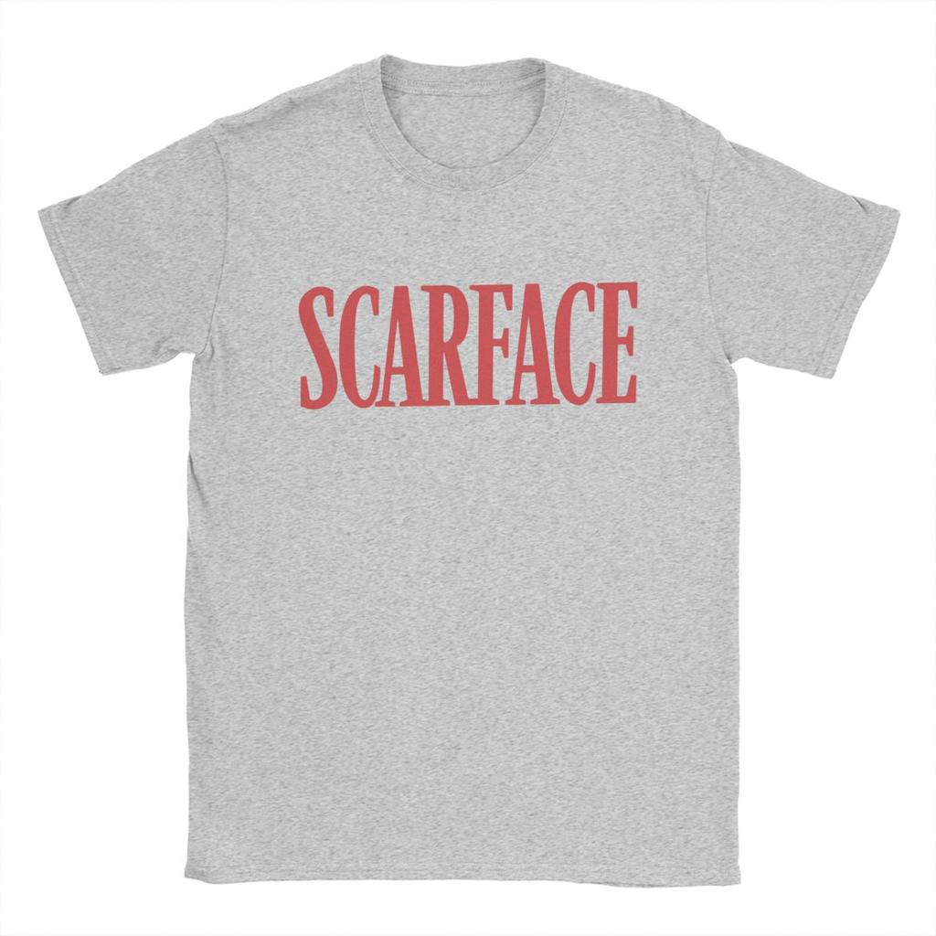 Herr Scarface Logotyp T-shirt 100% Bomull Kläder Vintage Kortärmad Rundhalsad T-shirt Nyinkommen T-shirts