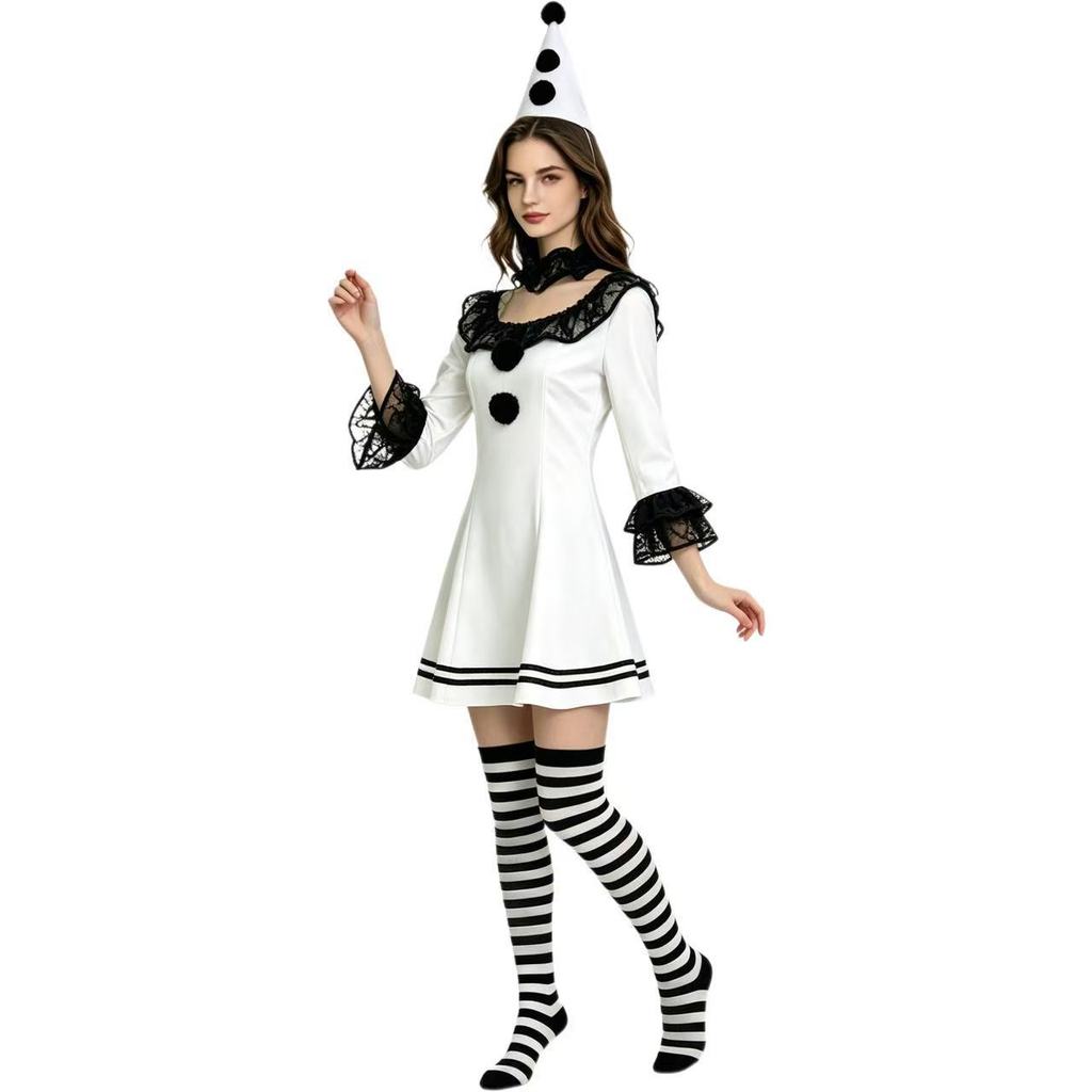 Terrifier Girl Cosplay Costume With Lace Trim For Halloween Party And Anime Events