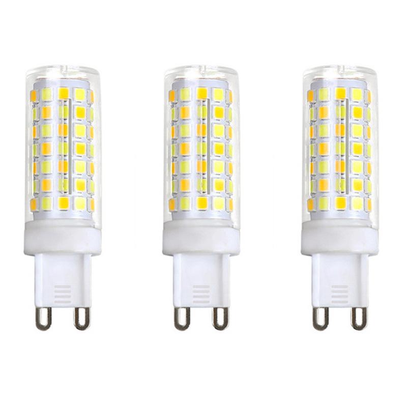 High Brightness G9 LED Pin Bulb, Flicker-Free, Energy-Saving, 220V Ceramic Corn Design.