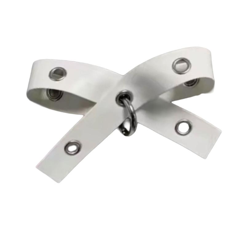 Wing Hair Clip Bows Balletcore Dark Bows Flat Clip Balletcore Hairpin Bows Elegant Hair Clip for Bunches белый