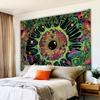 VIKAMA Mushroom Eye Fluorescent Tapestry Mandala Wall Hanging for Living Room Bedroom Office Home Decor Wall Art