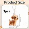 Goldene Hundeformen Schlüsselanhänger für Hundeliebhaber, Hundehaar Schlüsselanhänger Set, Praktisch zum Sammeln von Hundehaaren, Robust und Langlebig