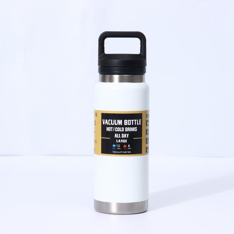 Stainless Steel Vacuum Insulated Travel Mug With Handle 600ml 800ml 1000ml Outdoor Camping Gym Office