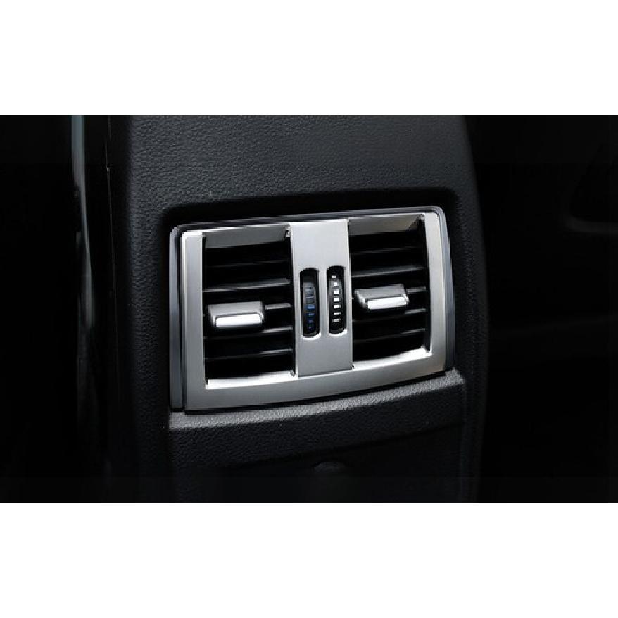 Cover Trim For BMW 3 4 Series GT Back Row Air Outlet Vent 2013- Silver Steel
