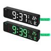 Temperature Display LED Digital Alarm Clock Week Display Dual Alarms Digital Wall Clock Touch Control Date Display