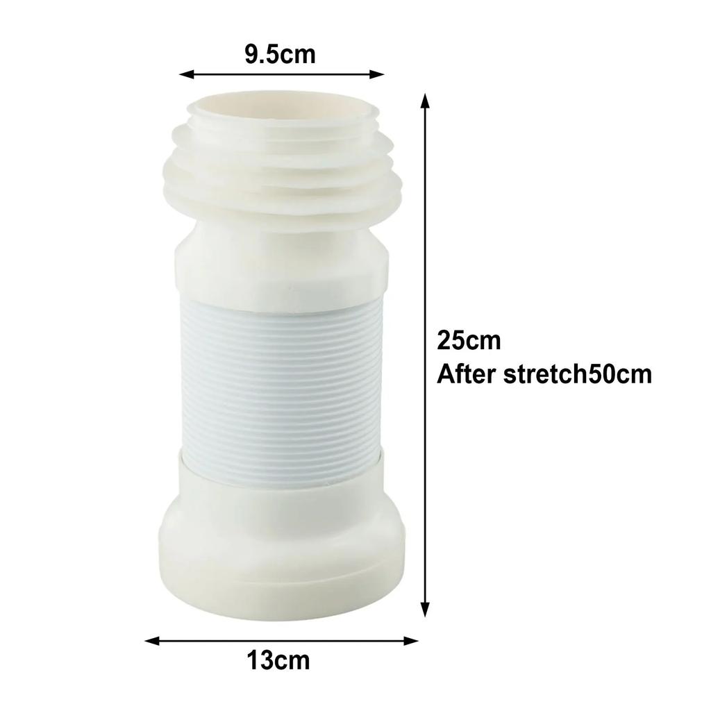 Home Fixtures WC Pan Connector Home Flexible Home Plumbing Toilet Waste WC Pan Connector 250mm-500mm Extendable
