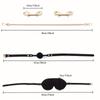 13pcs BDSM Bondage Fun Set For Adult Restraint, Leather Handcuffs, Ankle Cuffs, Eye Mask, Mouth Plugs Ball Gag For Couples Flirting Sex Toys