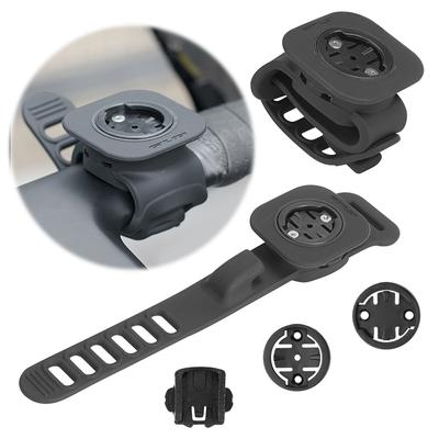 Silicone Bicycle Computer Mount Shockproof Cycling Extended Computer Mount Multi-Function Bike Computer Stand for MTB Road Bike