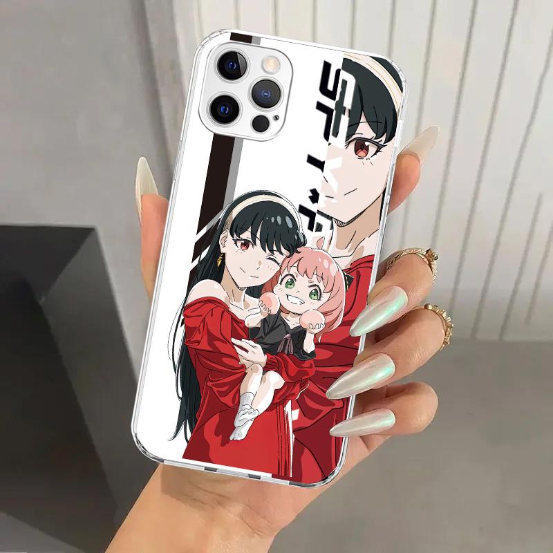Anime Spy Family Anya Phone Case for Iphone 16 15 14 13 12 Mini 11 Pro Max 16E X XS XR 7 Plus 8 SE 2020 Soft Funda Print Shell