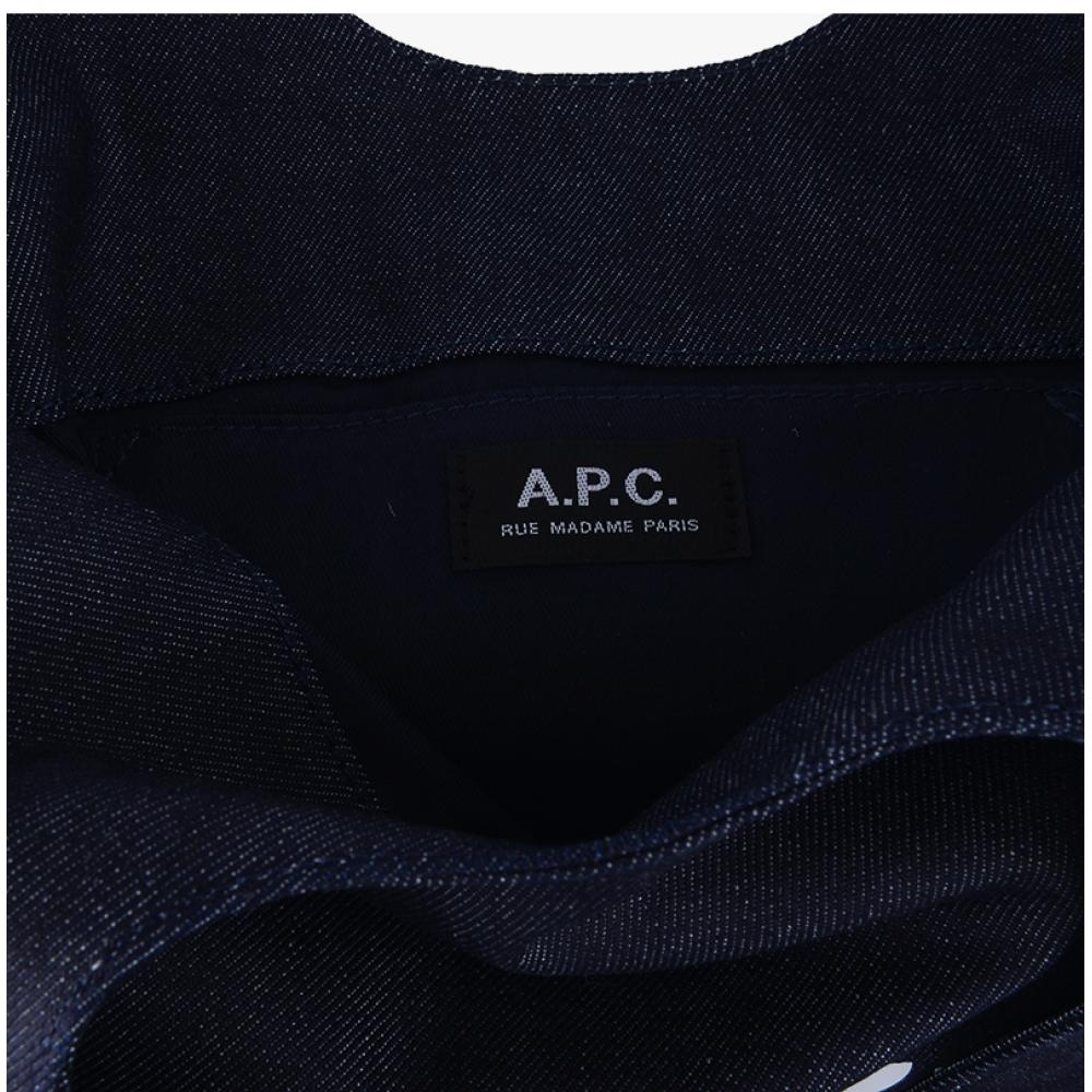 Apc Ninon Small Denim Tote Bag Cocsx M61861 Iai Indigo